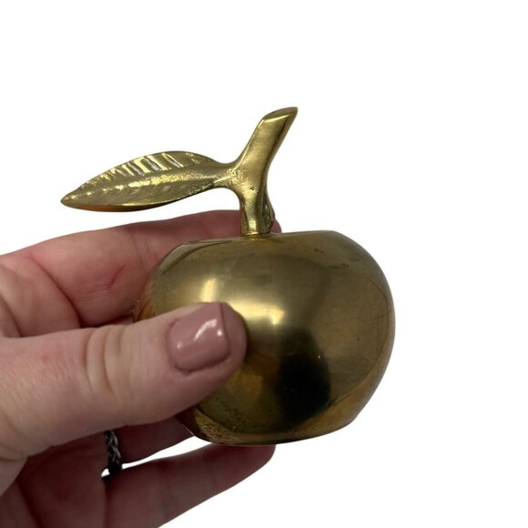 Vintage Solid Brass Bell 3″ Tall, Decorative Temple / Desk Brass Clapper Bells - Picture 1 of 7